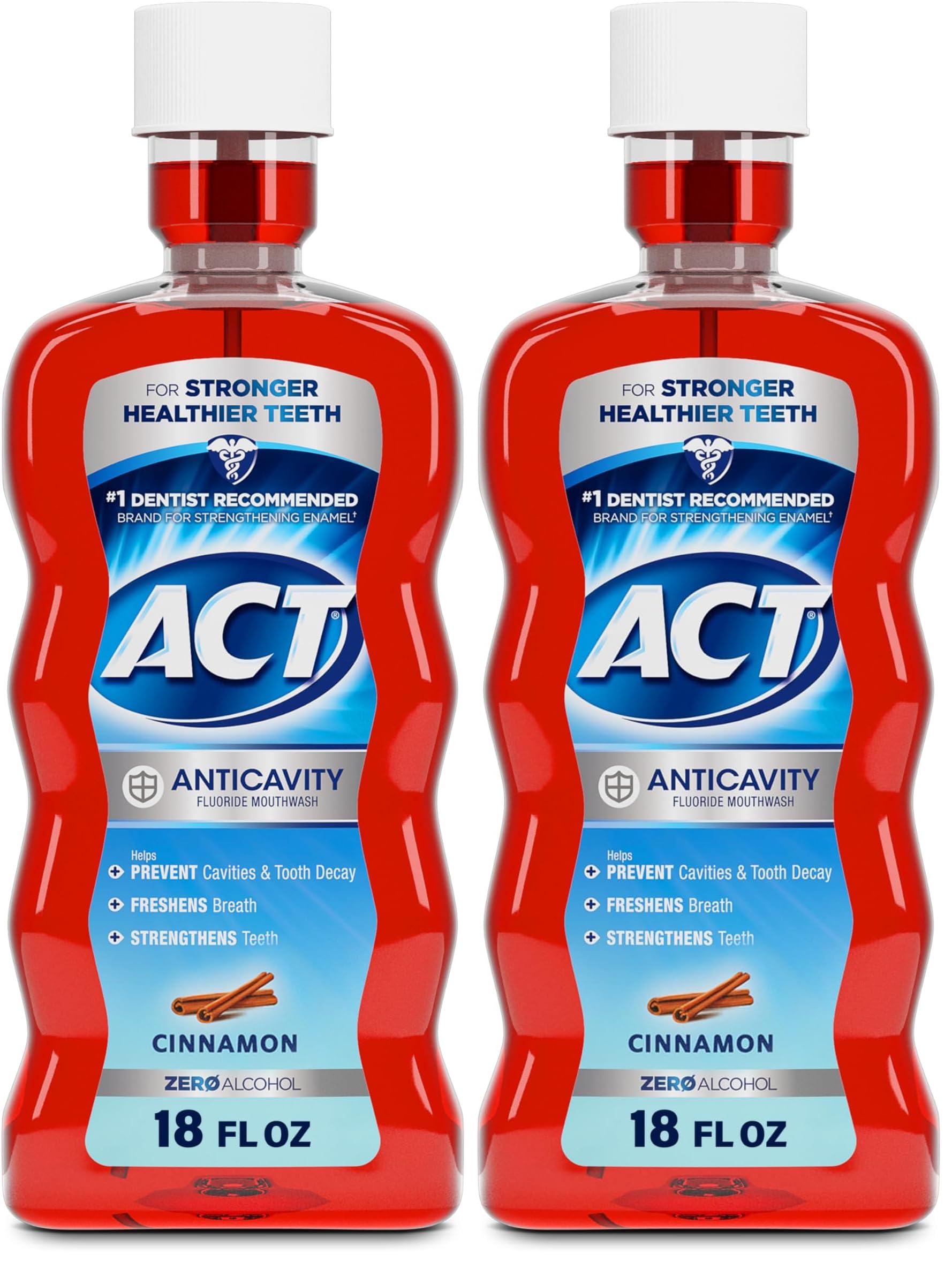 Amazon.com: ACT Anticavity Fluoride Mouthwash, Cinnamon | Zero